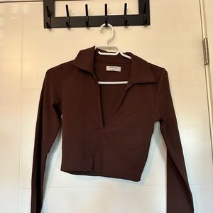 Brown babaton long sleeve